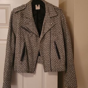 Black and white womens jacket